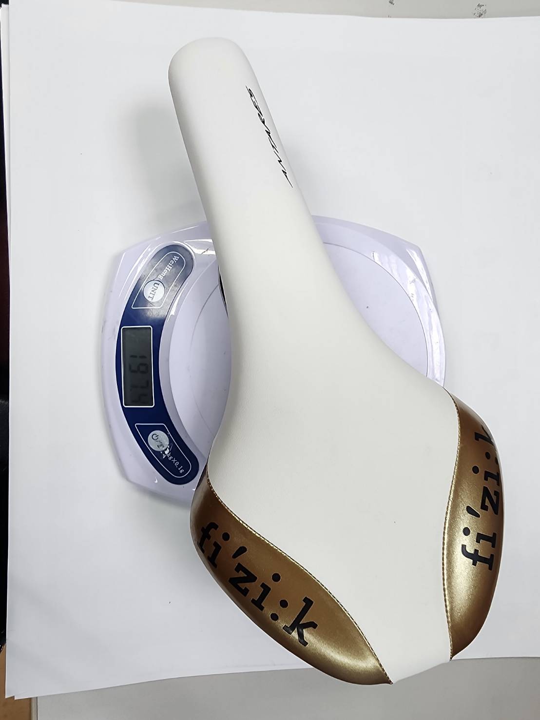 Fizik Antares K:um Rail Racing Saddle Royal Gold with White  197g