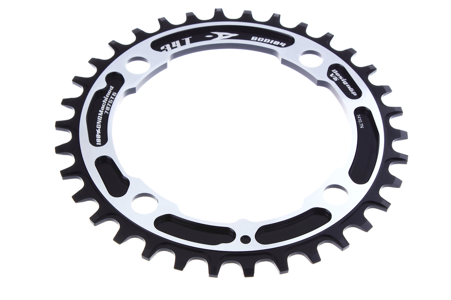 Aerozine XONE 11-Speed MTB eBike Bicycle Narrow-Wide Chainring 34T Black color