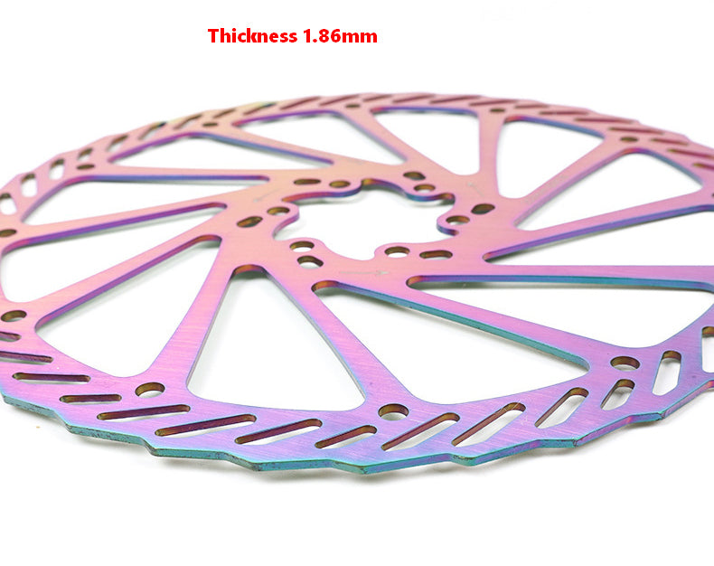 SwishTi G3CS MTB Cyclocross eBike Gavel Cycling Disc Brake Rotor Rainbow color