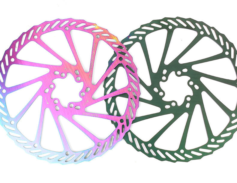 SwishTi G3CS MTB Cyclocross eBike Gavel Cycling Disc Brake Rotor Rainbow color