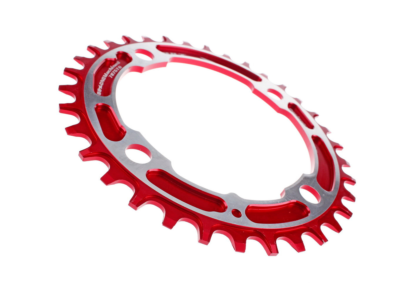 Aerozine XONE 11-Speed MTB eBike Bicycle Narrow-Wide Chainring 34T Red color