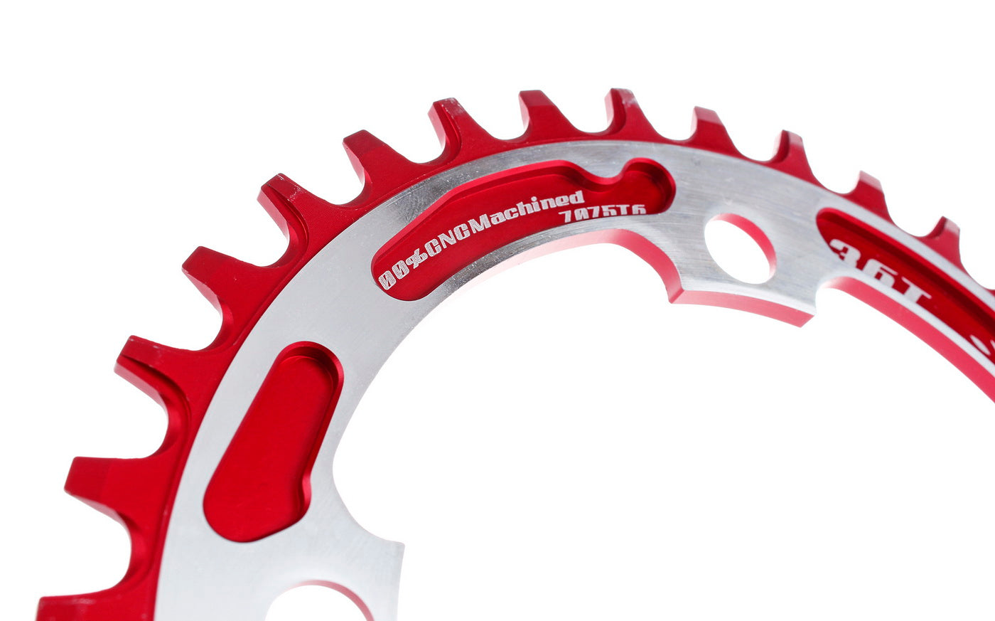 Aerozine XONE 11-Speed MTB eBike Bicycle Narrow-Wide Chainring 36T Red color