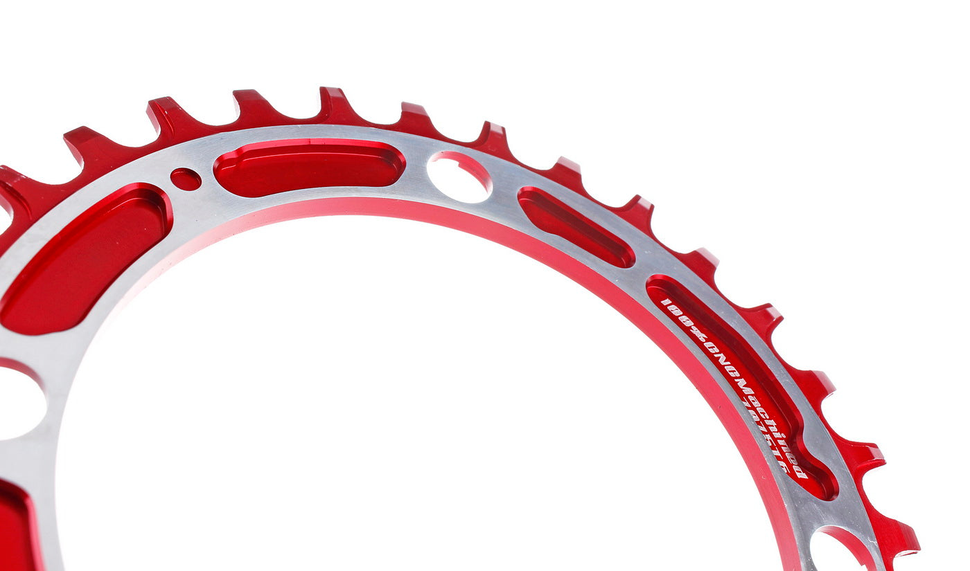 Aerozine XONE 11-Speed MTB eBike Bicycle Narrow-Wide Chainring 32T Red color