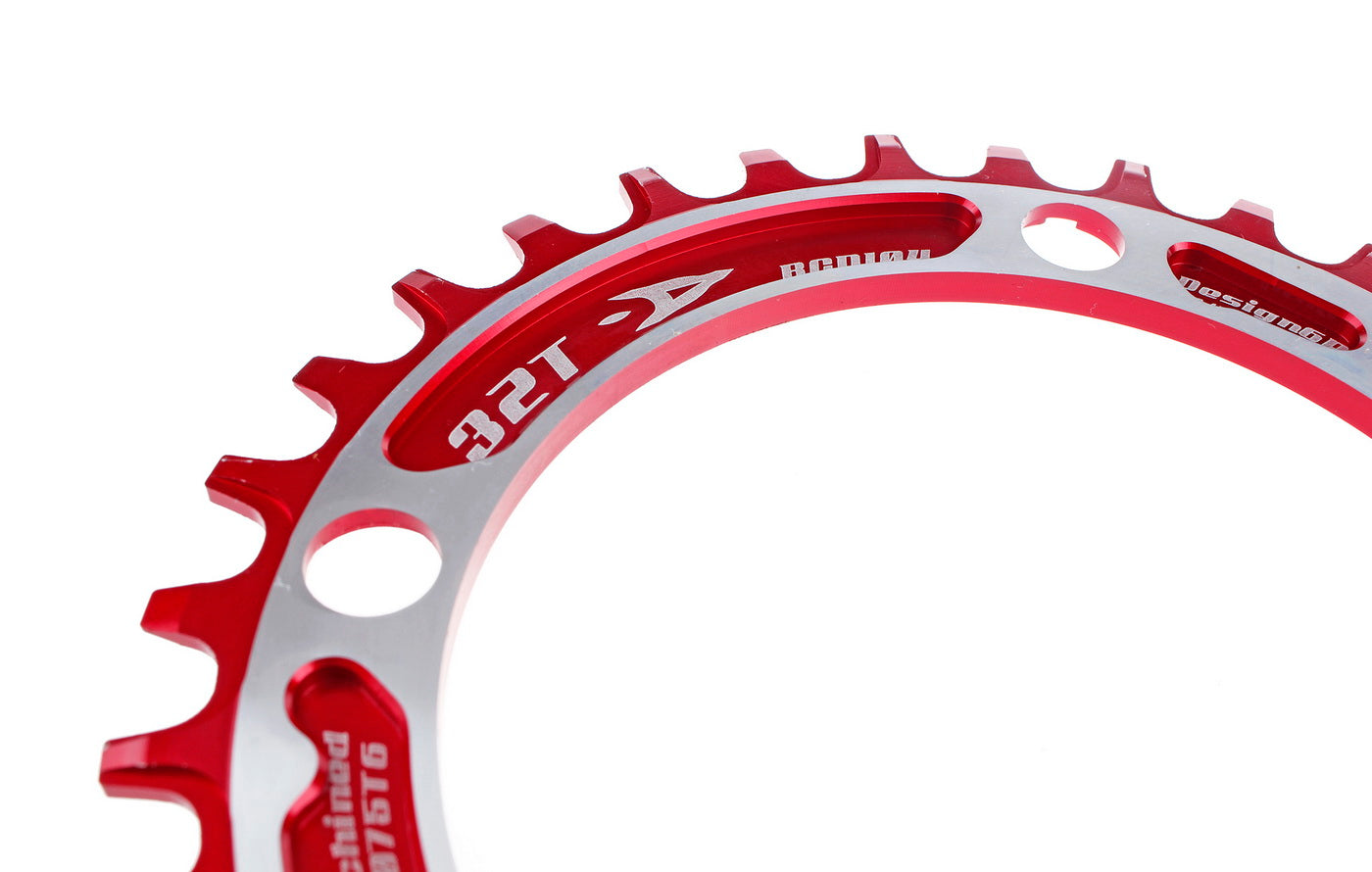 Aerozine XONE 11-Speed MTB eBike Bicycle Narrow-Wide Chainring 32T Red color