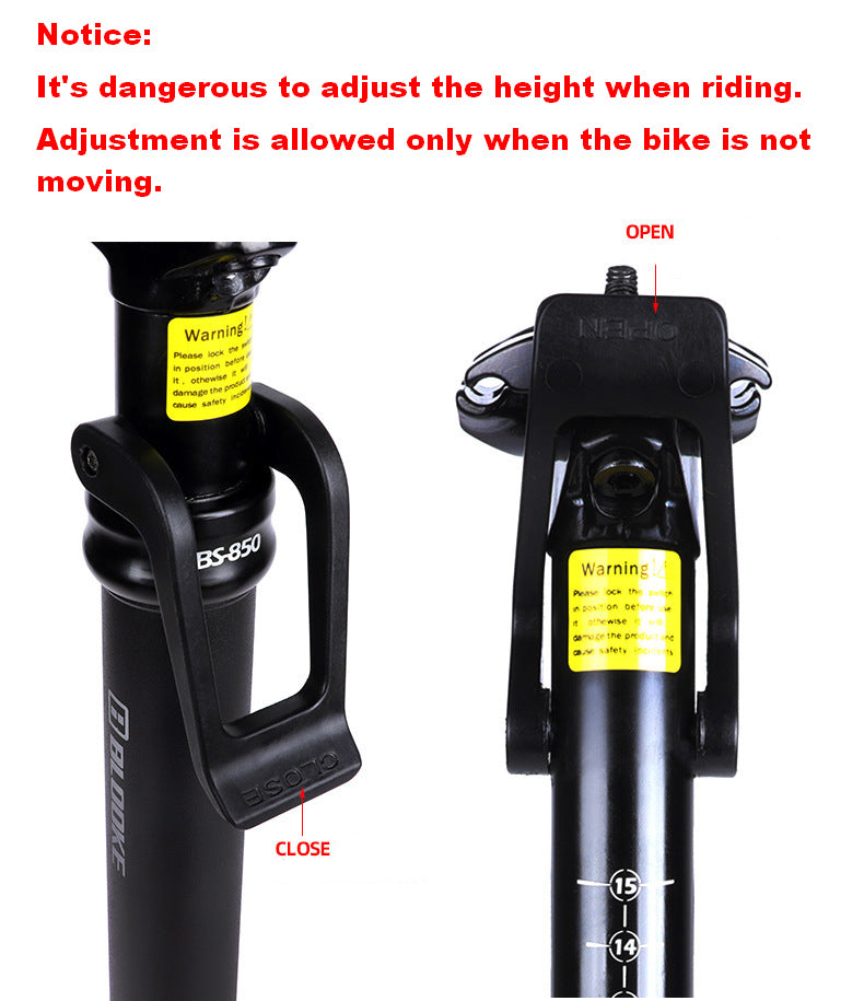 SwishTi Mountain MTB eBike Bicycle Dropper Seatpost 150mm-Travel 30.9mm Post