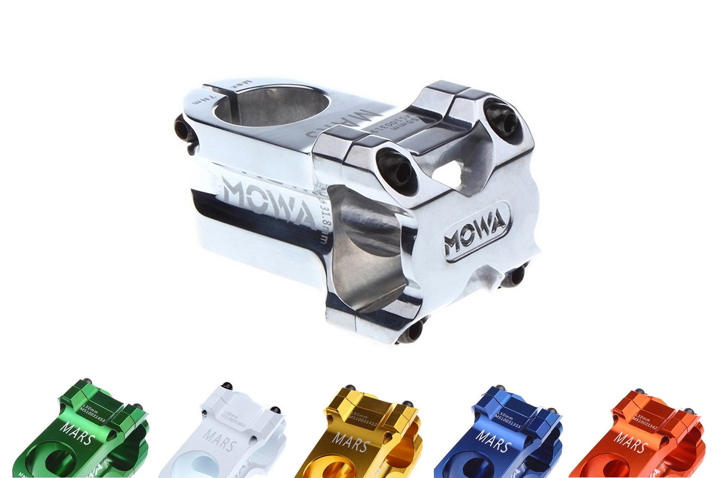 MOWA Mars Mountain MTB BMX 29er Bicycle Bike Stem 0D 31.8mm in 50mm 60mm