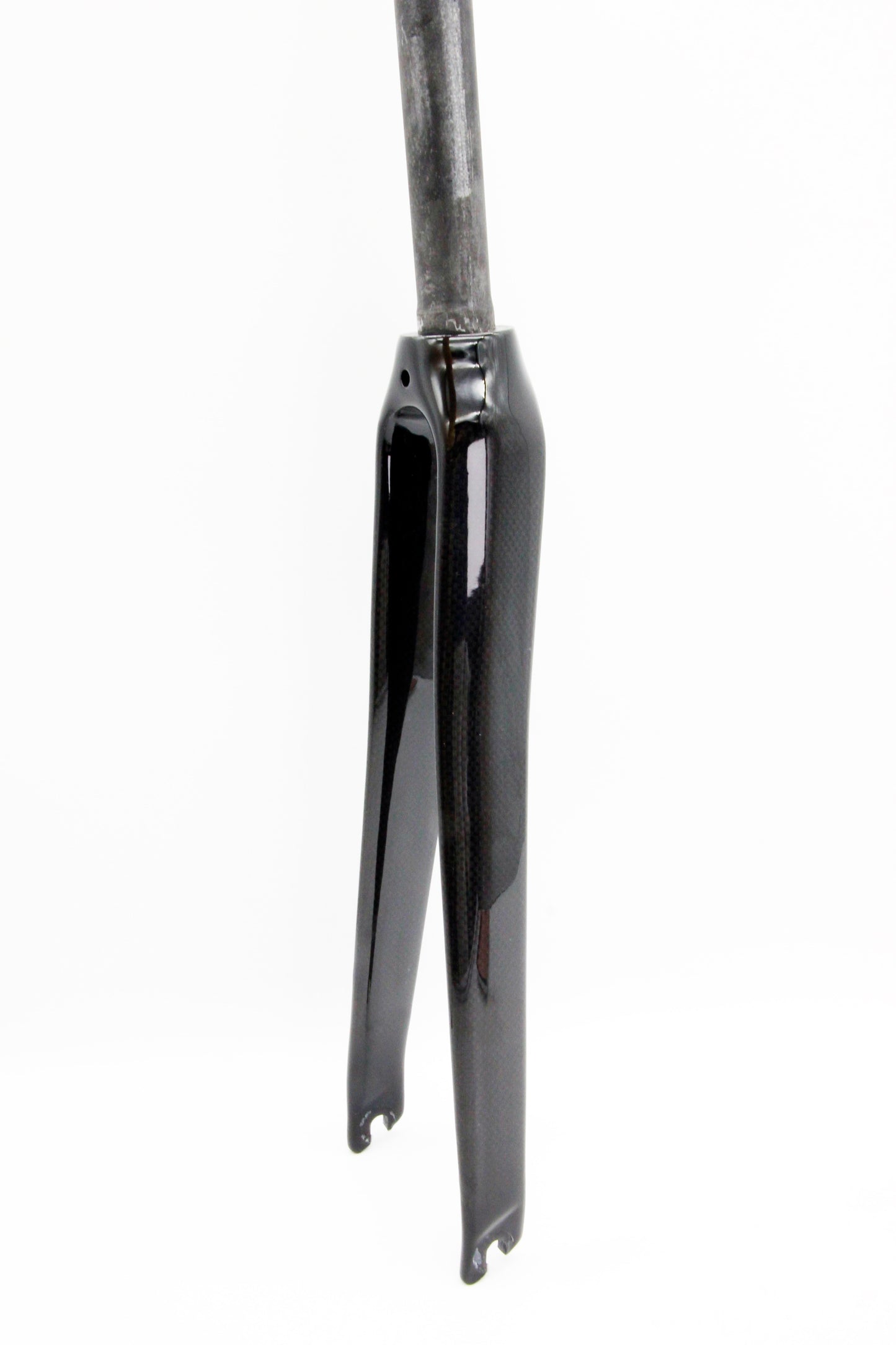 SwishTi Road eBike Bicycle 700C 3K Carbon Fork 1-1/8" Steerer Polished Black