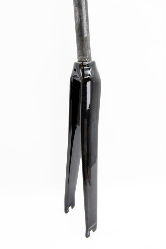 SwishTi Road eBike Bicycle 700C 3K Carbon Fork 1-1/8" Steerer Polished Black