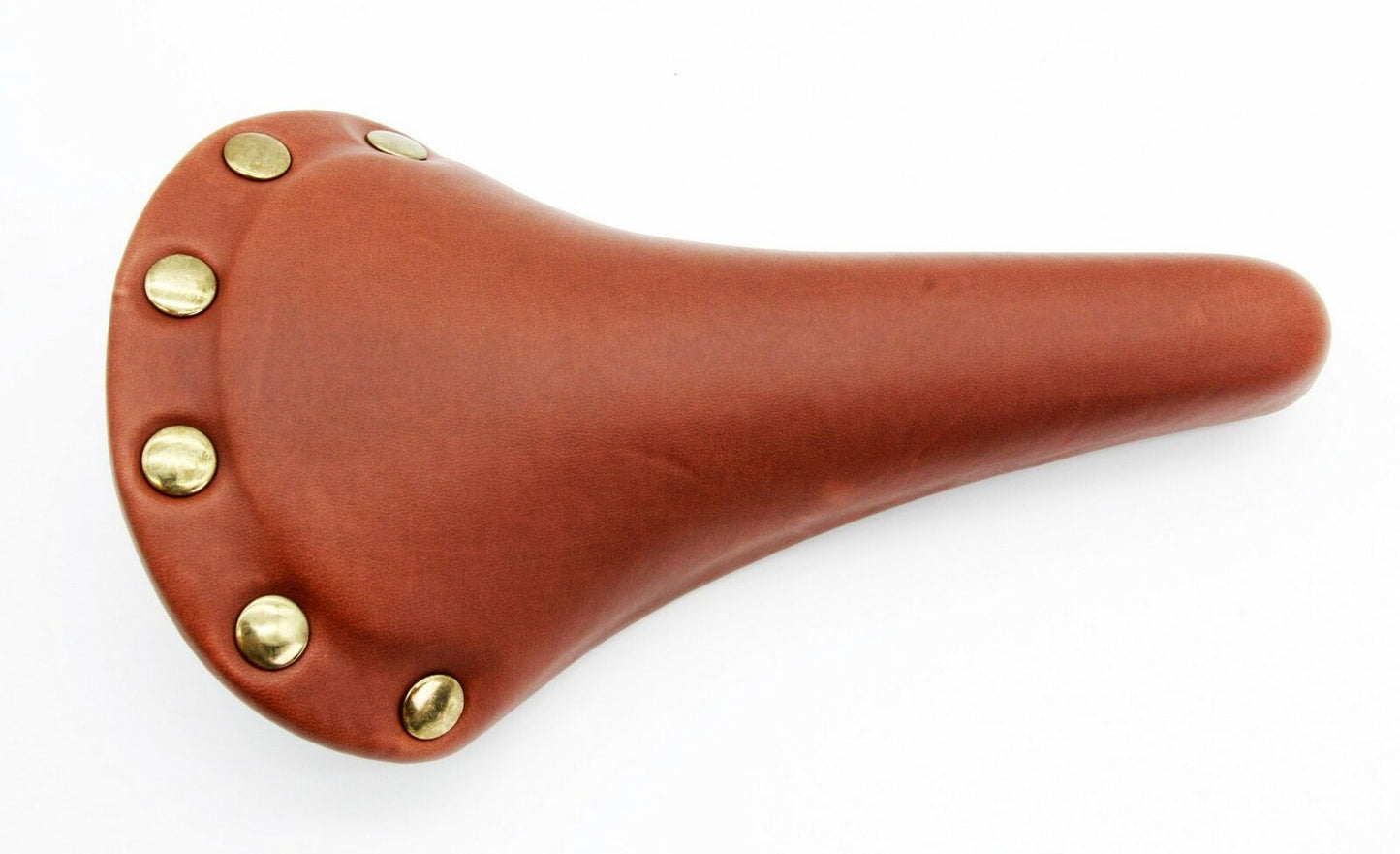 Velo Retro Road Fixie E-Bike Cycling Saddle Comfort Seat w/Rivets Honey-color